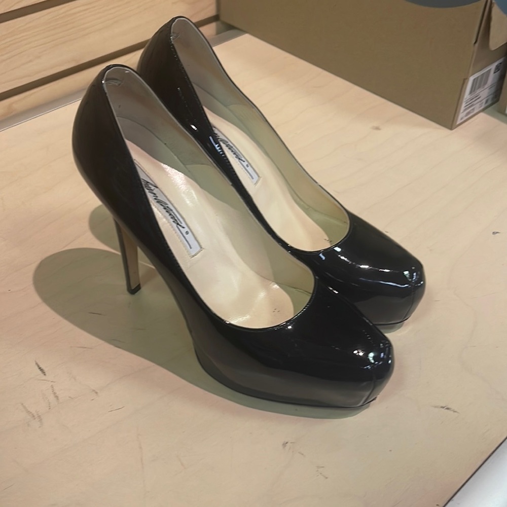 Women’s Brian Atwood Black Patent Platform Heels Size 38EU